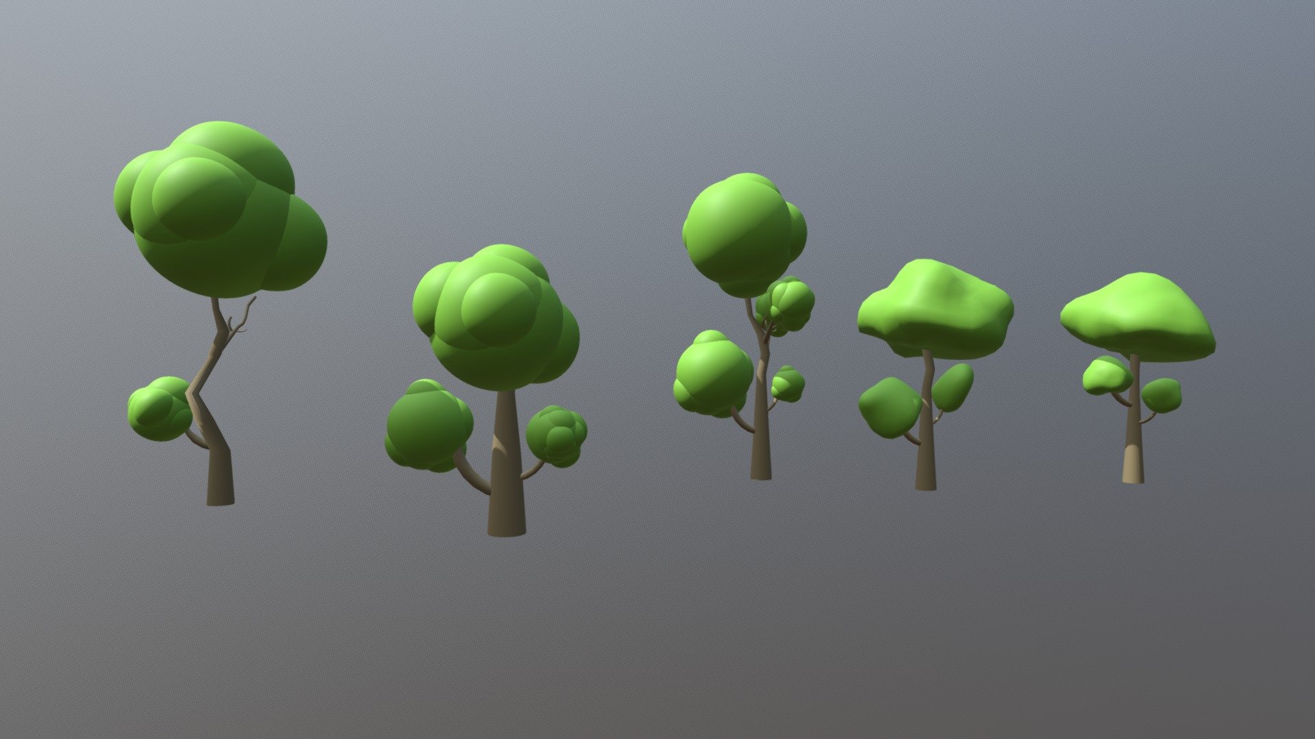 Cartoon Tree - 3D model by pandi9496 3d model