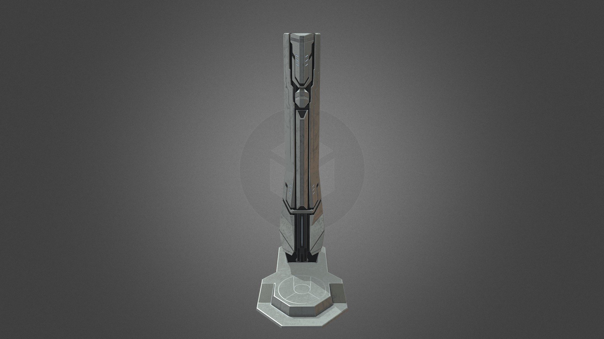 building in a sci-fi style - Tower - 3D model by Mirfen 3d model