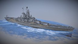 Alabama battleship, us, ww2, warship, america, american, pacific, wars, blender-3d, worldwar2, pbrtextures, second-world-war, american-history, pbrtexture, pbrtexturing, pbr-texturing, us-navy, us-military, blender, pbr, blender3d, usa, ship, war, navy, usa-military