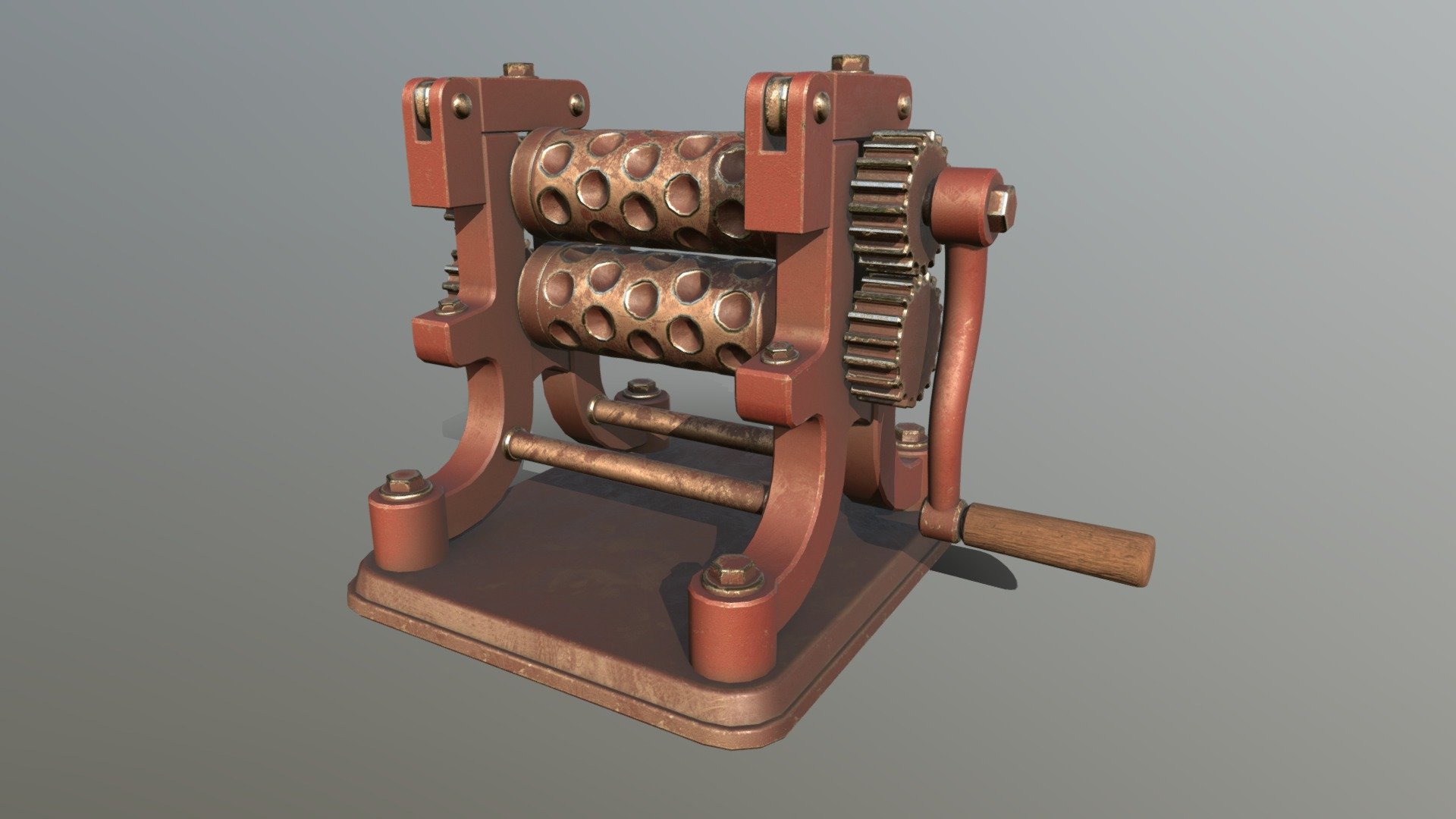 Stylized Candy Drop Roller model made in 3ds Max 2023 and textured in Substance Painter. Model has 11335 polygons and 10364 vertices 3d model