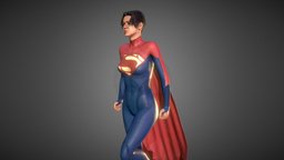 SuperGirl body, face, hair, flying, style, comic, basemesh, women, hero, sculpting, superhero, hands, suite, realistic, eyes, head, movie, cape, cosplay, dccomics, supergirl, bodysuit, full-body, haircards, substancepainter, character, girl, game, blender, model, gameasset, female, animation, animated, super, clothing, rigged, skin, gameready, "noai", "super_girl", "sacha_calle"