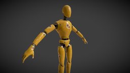 Gameready Mannequin test assets, unreal, mannequin, props, unrealengine, substancegameready, criidle, substancepainter, substance, game, lowpoly, test, stylized, gameready