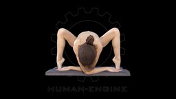 Sylph Anatomical Scan 313 body, anatomy, muscle, engine, woman, flexible, realitycapture, character, girl, photogrammetry, asset, model, female, human, person, contortionist, human-engine