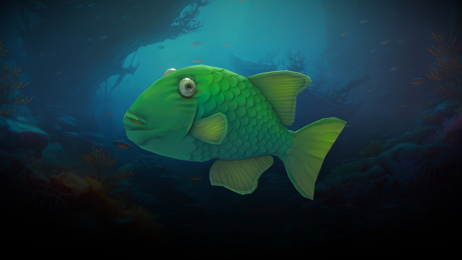 Stylized character for a project.

Software used: Zbrush, Autodesk Maya, Autodesk 3ds Max, Substance Painter - Stylized Big Eye Bream - 3D model by N-hance Studio (@Malice6731) 3d model