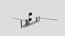 railway barrier 12 AM211 Archmodel urban, architectural, railway, barrier, elements, props, models, 3d, model, street
