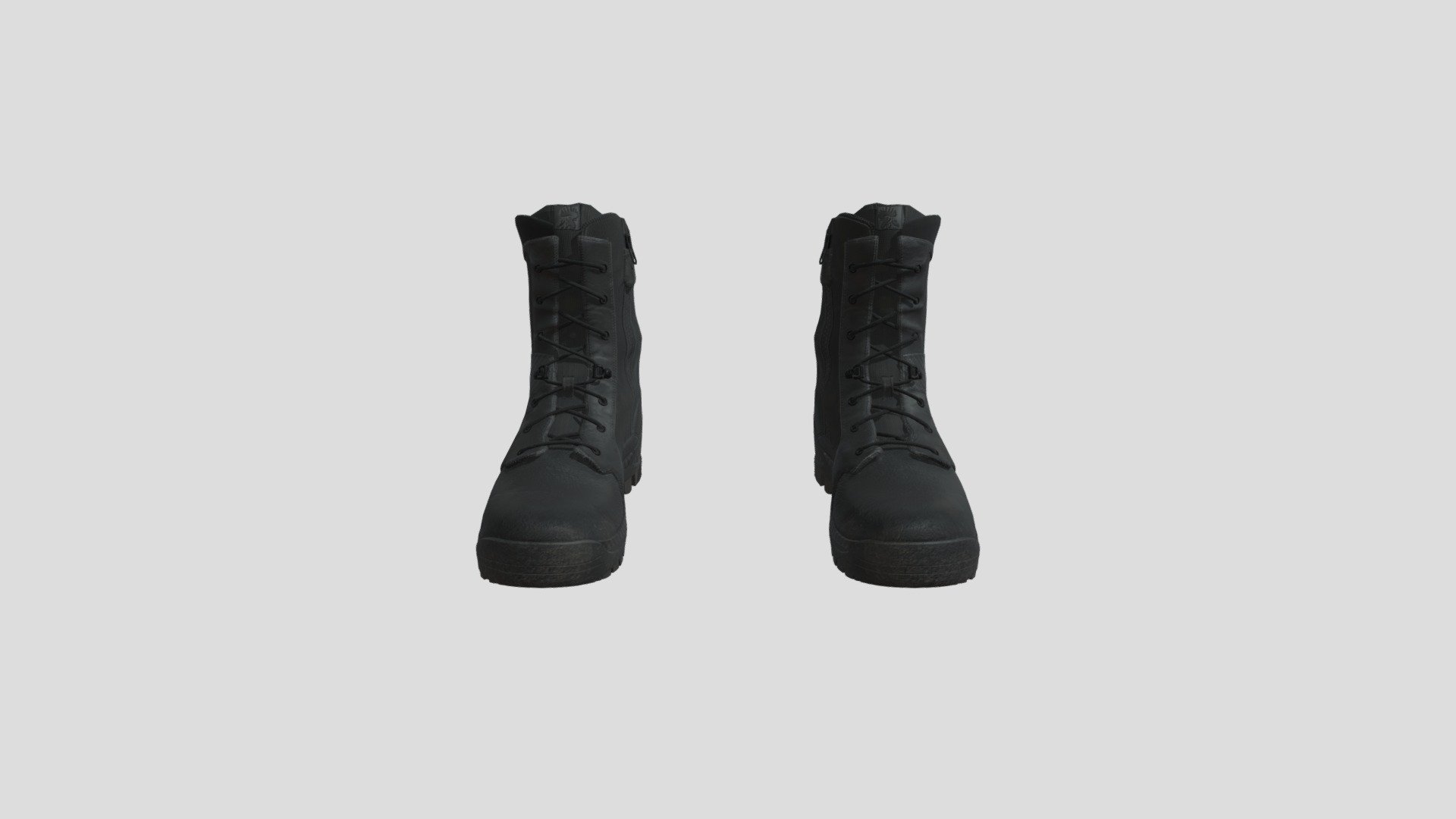 Modeled from scratch in Blender and textured in Substance Painter. Modeled for my S.T.A.L.K.E.R. character model and retopoligised for Unity and game usage. Added a basic tread on the bottom.

Includes multiple versions/colour options for realism and stylised.
Tactical (realistic), Black, White, B&amp;W, W&amp;B

You can also use the realistically detailed normal map to enhance the other styles!
 - Tactical Boots - 3D model by Mori-Unofficial (@tzmarike) 3d model