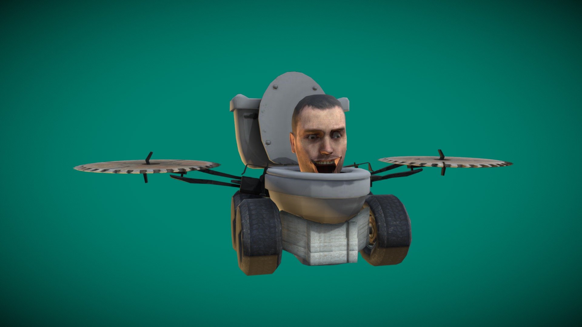 NO FREE, SORRY - Car Toilet - 3D model by kev016 (@kevin__1234) 3d model