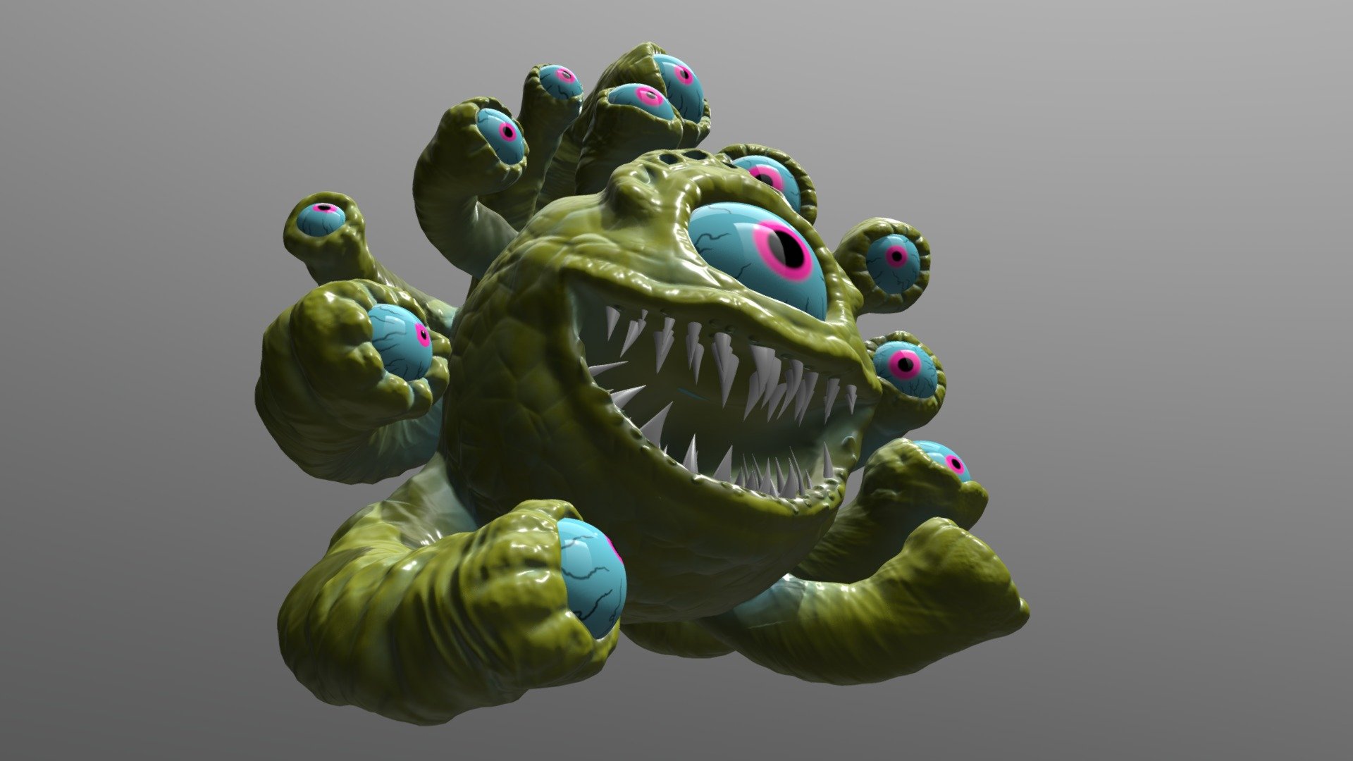 My take on a design by  Skinner! He is one of my favorite artists of all time, so I sculpted some of his designs for a little VR fan video project. You can find Skinner on insta: @theartofskinner or at www.theartofskinner.com

The 360 Video is available at youtube.com/nateordie - Skinner Orb Creature - 3D model by nateordie 3d model