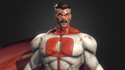 Omni Man stylize, stylizedcharacter, character, villain, omniman, invinsible