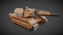 Sci-fi "Patton" Tank 