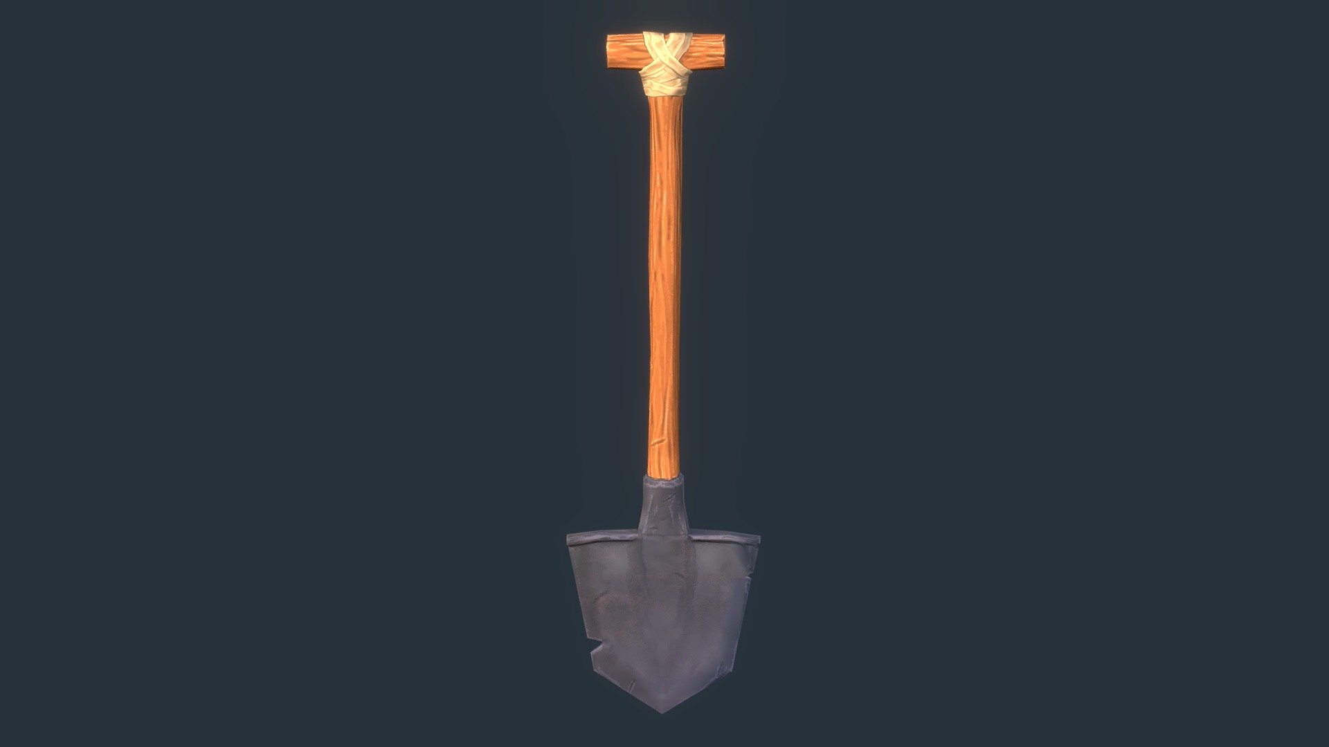 Stylized Shovel - 3D model by trashkevv (@kevasorensen) 3d model