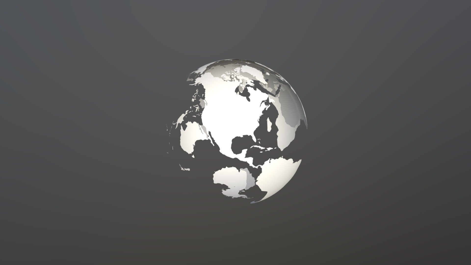 Accurate map of continents. If world map in WGS84 coordinate system is rescaled into square - all the data lies correctly on the model 3d model