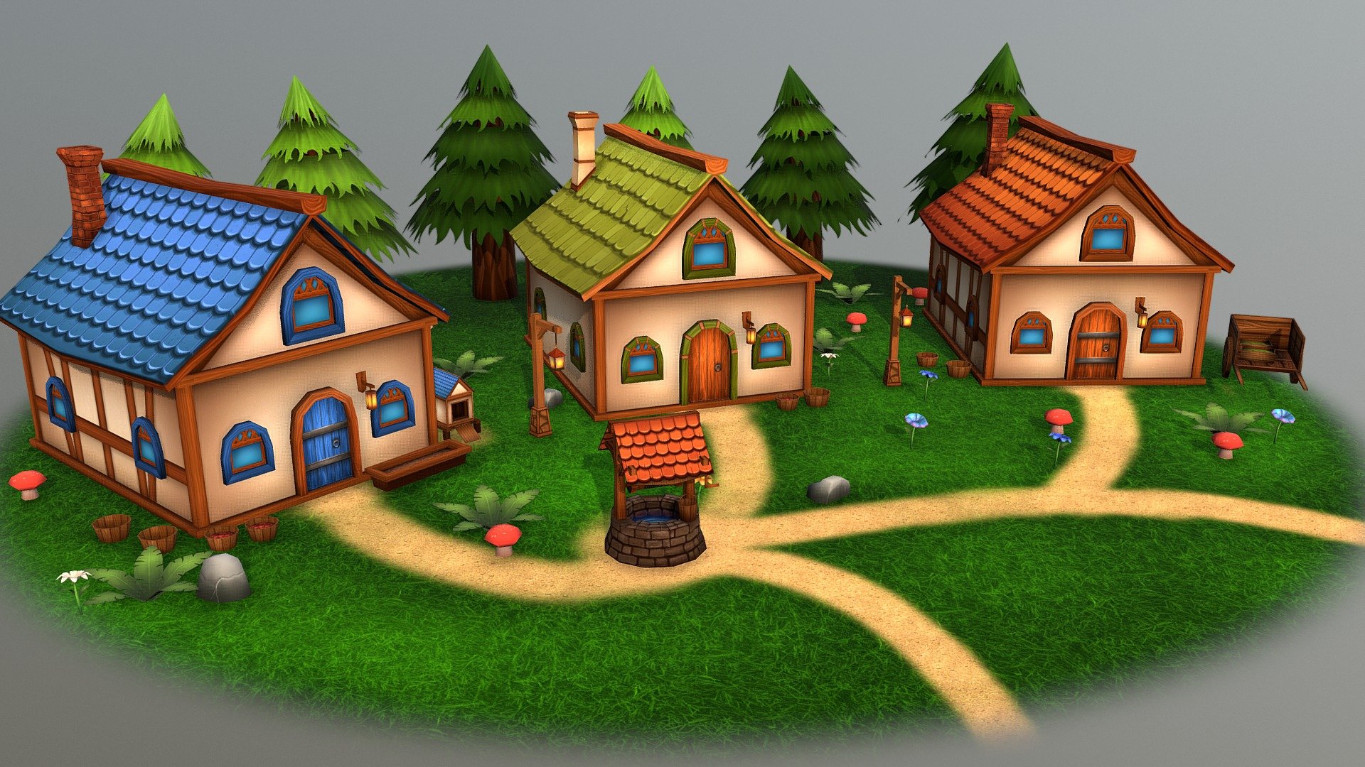 Fancy Houses is a part of Fancy Village package.  Asset Store: -link removed- Unreal Marketplace: -link removed- - Fancy Houses - 3D model by NIX (@nixsolutions) 3d model