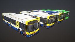Brisbane City Scania L94UB Bus Pack (LHD) transport, australia, bus, queensland, passenger, transit, qld, transport-vehicles, game, lowpoly, transport-fever