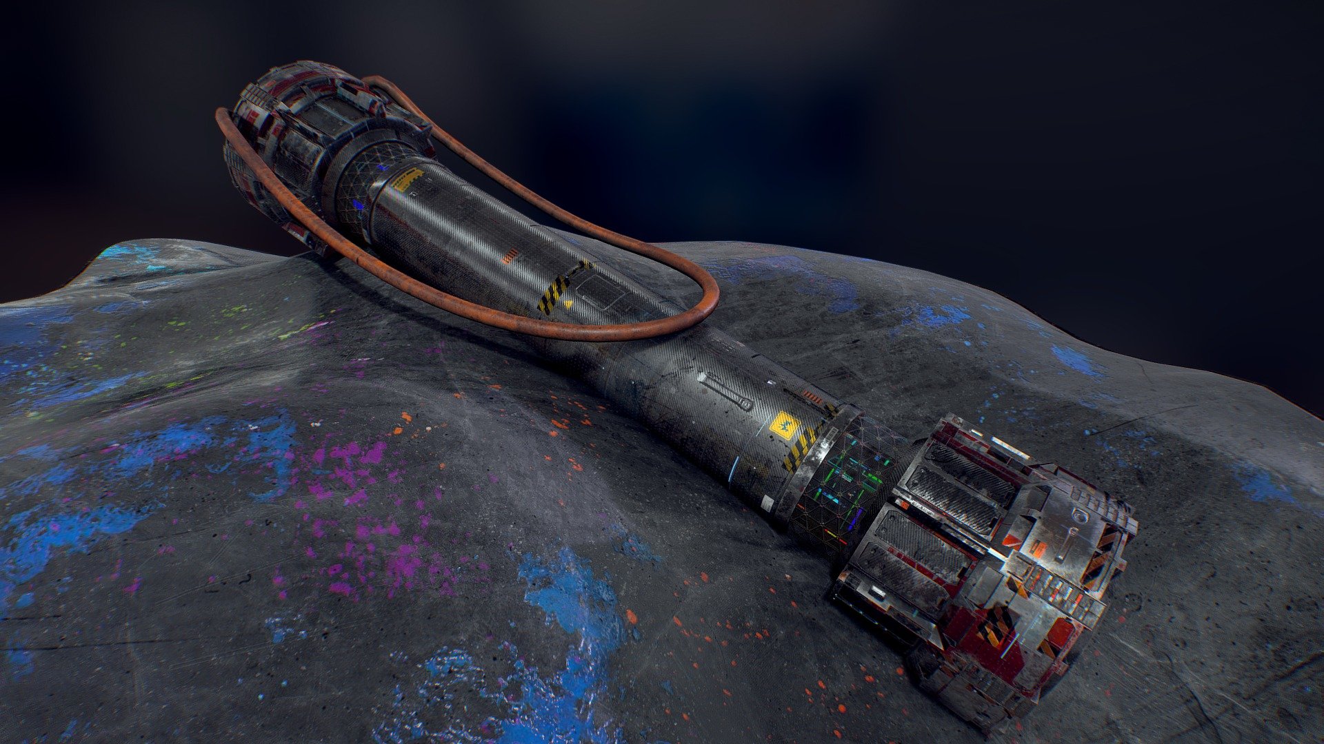 Explosive weapon typically thrown by hand. A modern hand grenade generally consists of an explosive charge (&ldquo;filler