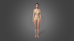 Female base mesh people, basemesh, girl, female