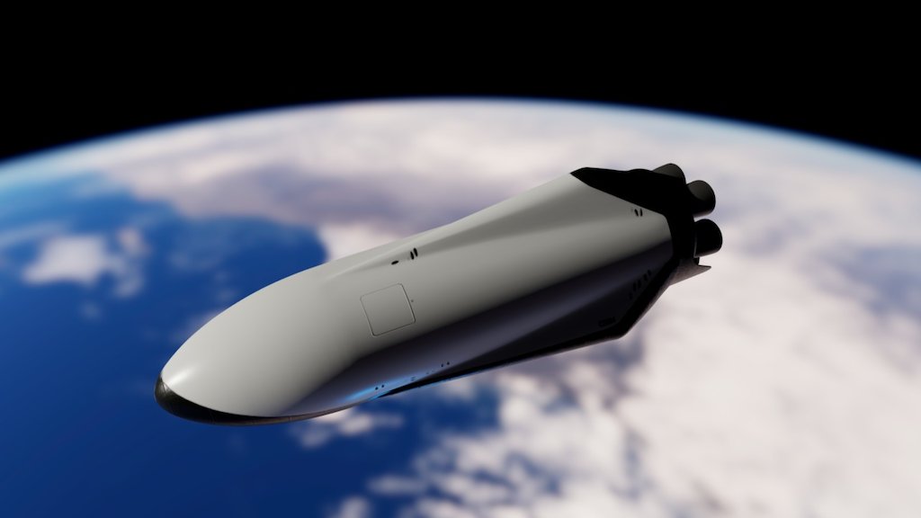 This is the SpaceX Interplanetary Transportation System's Mars lander, but without windows (i.e. this can only carry cargo.) - SpaceX ITS Mars lander - 3D model by Forest Katsch (@ForestKatsch) 3d model