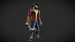 Orc Pirate orc, character, pirate