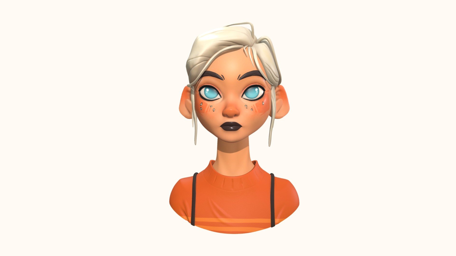 Hi!

I made this girl based on a concept by the amazing character designer Magdalina Dianova.
I hope you will like it :) - Girl with big ears - 3D model by Sara (@sarawav) 3d model