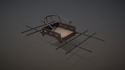 Korean Palanquin prop, korea, asia, historical, oriental, korean, joseon, palanquin, vehicle, joseon-dynasty, korean-traditional