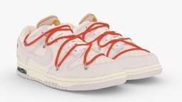 Off-White x Nike SB Dunk Low pink people, urban, shoes, boots, nike, trainer, footwear, converse, sneaker, adidas, yeezy, jordan, shoescan, balenciaga, air