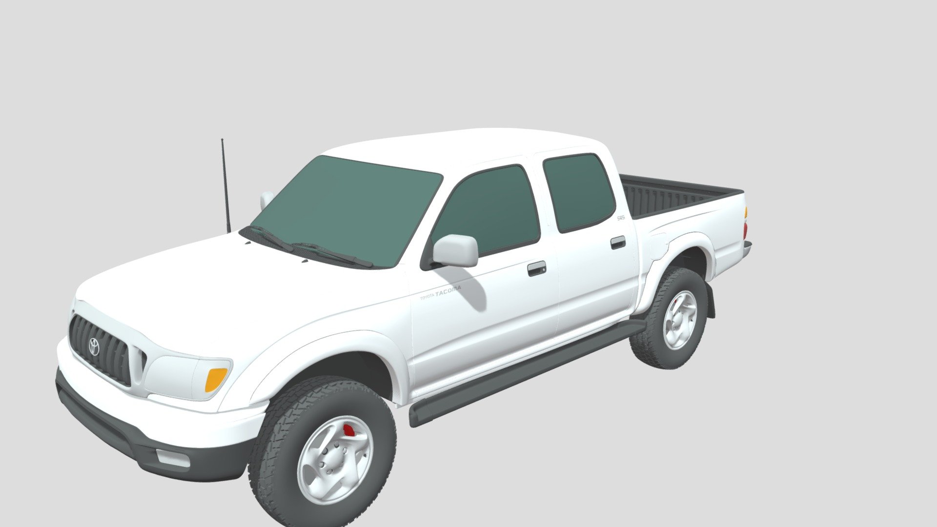 Introducing our stunning photorealistic 3D model of the Toyota Tacoma Double Cab Limited (2001) car, a true masterpiece of digital craftsmanship that will elevate your projects to the next level. This meticulously crafted model captures every curve, detail, and essence of a real Toyota Tacoma Double Cab Limited (2001) car, providing you with unparalleled realism and versatility for your creative endeavors.

Our photorealistic 3D model of the Toyota Tacoma Double Cab Limited (2001) car is a testament to precision and attention to detail. Each contour, from the sleek body lines to the intricacies of the headlights and tail lights, has been painstakingly recreated to mirror the elegance and realism of a genuine Toyota Tacoma Double Cab Limited (2001) automobile. Whether you're an automotive designer, a video game developer, or a filmmaker, this 3D model will bring your visions to life with exceptional fidelity 3d model
