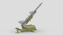 S-75 Dvina ( SA-2 Guideline S-75 Desna V-750 ) missile, system, us, army, strategic, hawk, russia, sam, aircraft, ussr, launcher, weaponry, defence, nato, guideline, patriot, munitions, mim, surface-to-air, lavochkin, s-75, 3d, air, sa-2, dvina, s75