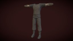 Fantasy Viking Male B warrior, viking, medieval, substancepainter, substance, fantasy