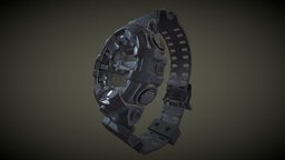 G-SHOCK GA-700UC Watch accessories, casio, g-shock, substancepainter, substance, watch