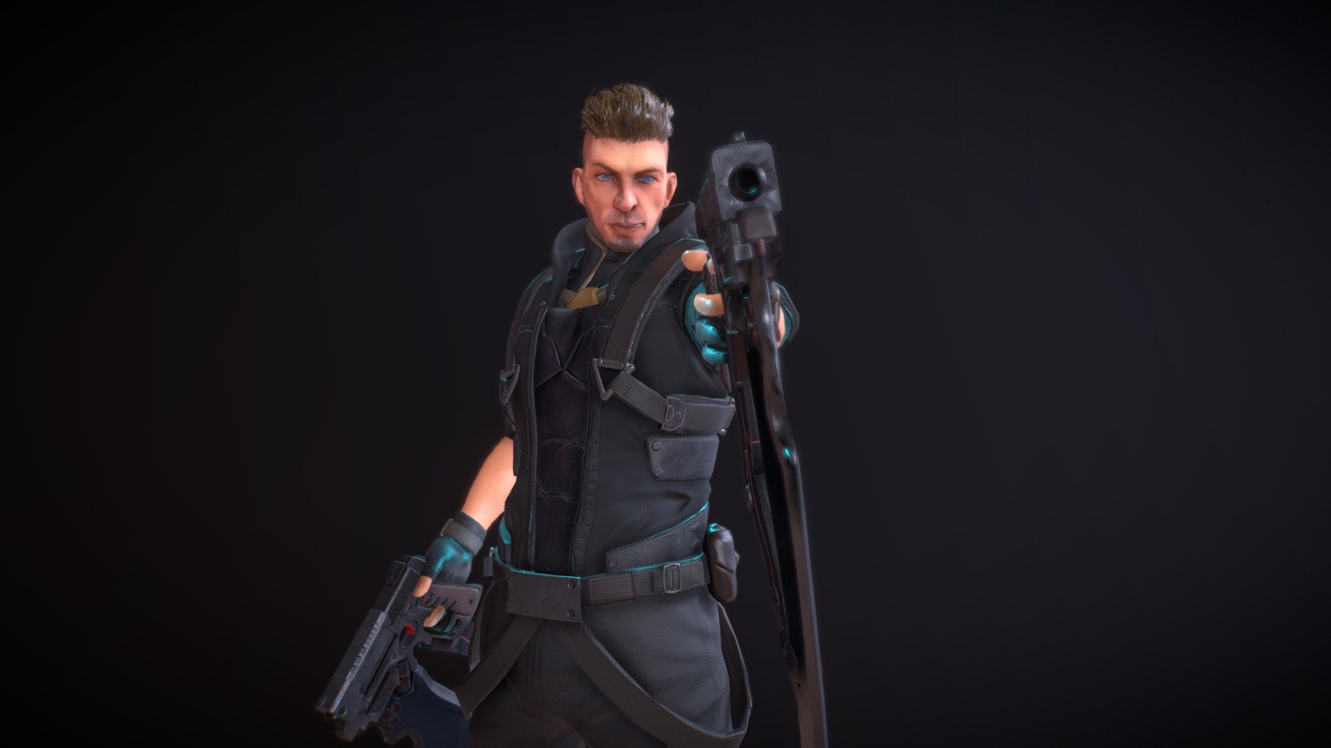 Agent Rain - 3D model by rridlisan 3d model