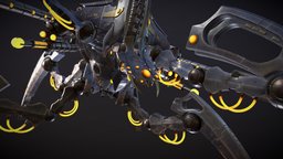 Seraptek Posed warhammer, 40k, 3ds-max, necron, substance-designer, substance-painter