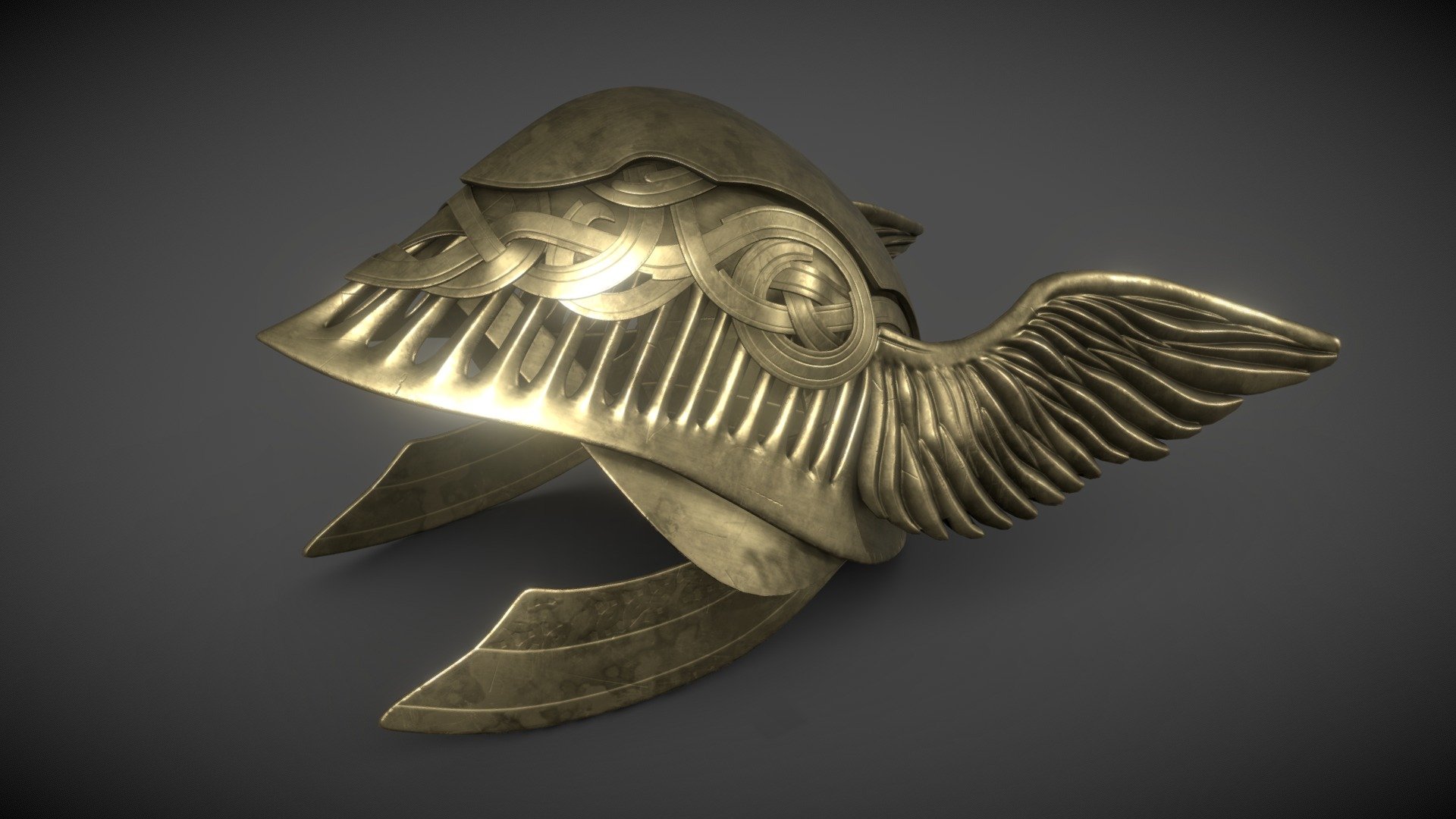 Winged helmet worn by Malenia, Blade of Miquella in Elden Ring.

Design by FromSoftware - Winged helmet - Download Free 3D model by Michal Cavrnoch (@MichalCavrnoch) 3d model