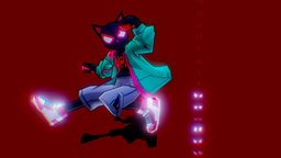 Meows Morales | Low Poly Stylized spider-man, morales, low-poly-character, spiderverse, stylized-character, milesmorales, low-poly, blender, stylized, meows
