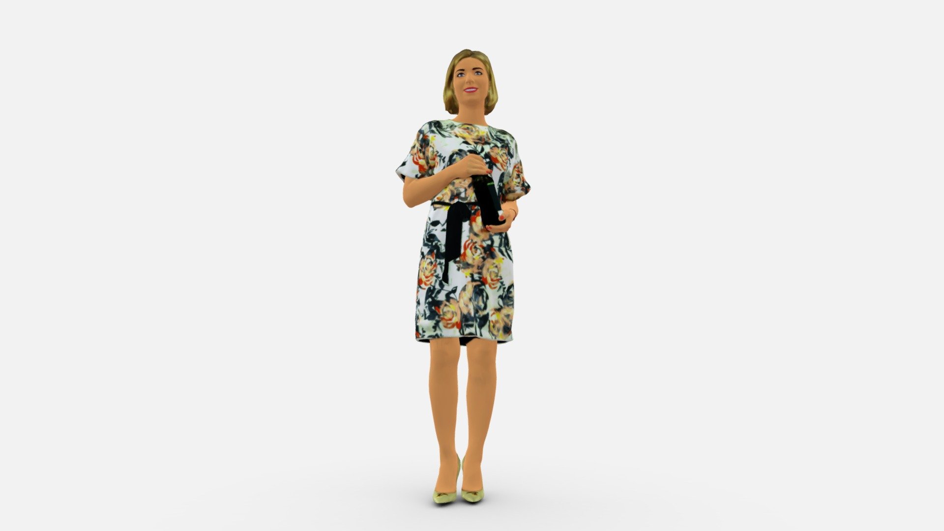 We provide unique 3d scanned models with realistic proportions for closeup and medium-distance views in artworks, paintings and classes. As well as architectural visualization projects.

Main features:




high-end realistic 3d scanned model;

realistic proportions;

highest quality;

low price;

saves you time for more time in landscaping and interiors visualization.

FEATURES 




3d scanned model 

Extremely clean

Edge Loops based

smoothable

symmetrical

professional quality UV map

high level of detail

high resolution textures

real-world scale

system unit: cm

TEXTURES 




Textural Resolution: 4096 x 4096

Color Map

The model is suitable for stereolithography 3d printing 

The model is also ready for fullcolour 3d printing - Bar woman in white flovers dress 0938 - Buy Royalty Free 3D model by 3DFarm 3d model