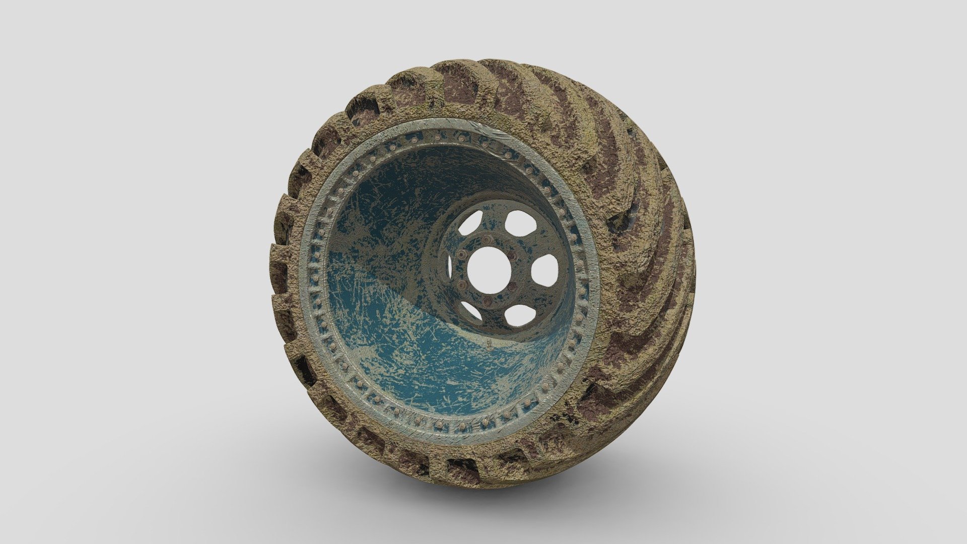 Excellent off-road wheel. The mileage is very low. A bit rusty and did not have time to wash. But if you need the same pure wheel, or wheel with inscriptions look, here precisely is) 3d model