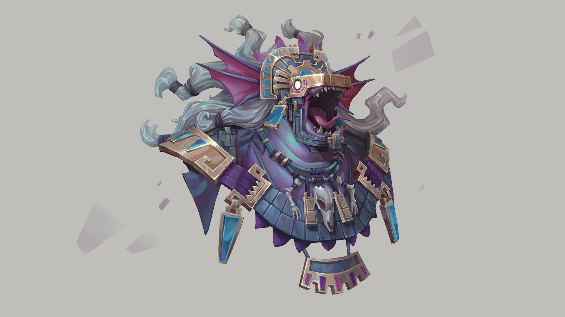Little project I did in my spare time in 2 weeks,
it was an opportunity for me to work on the colors theory :)
Amazing concept from : https://www.artstation.com/zhangxxx

renders on artstation : https://www.artstation.com/kenyart - Little Lizard Handpainted Bust - 3D model by Keny Bigny (@KenyBigny) 3d model