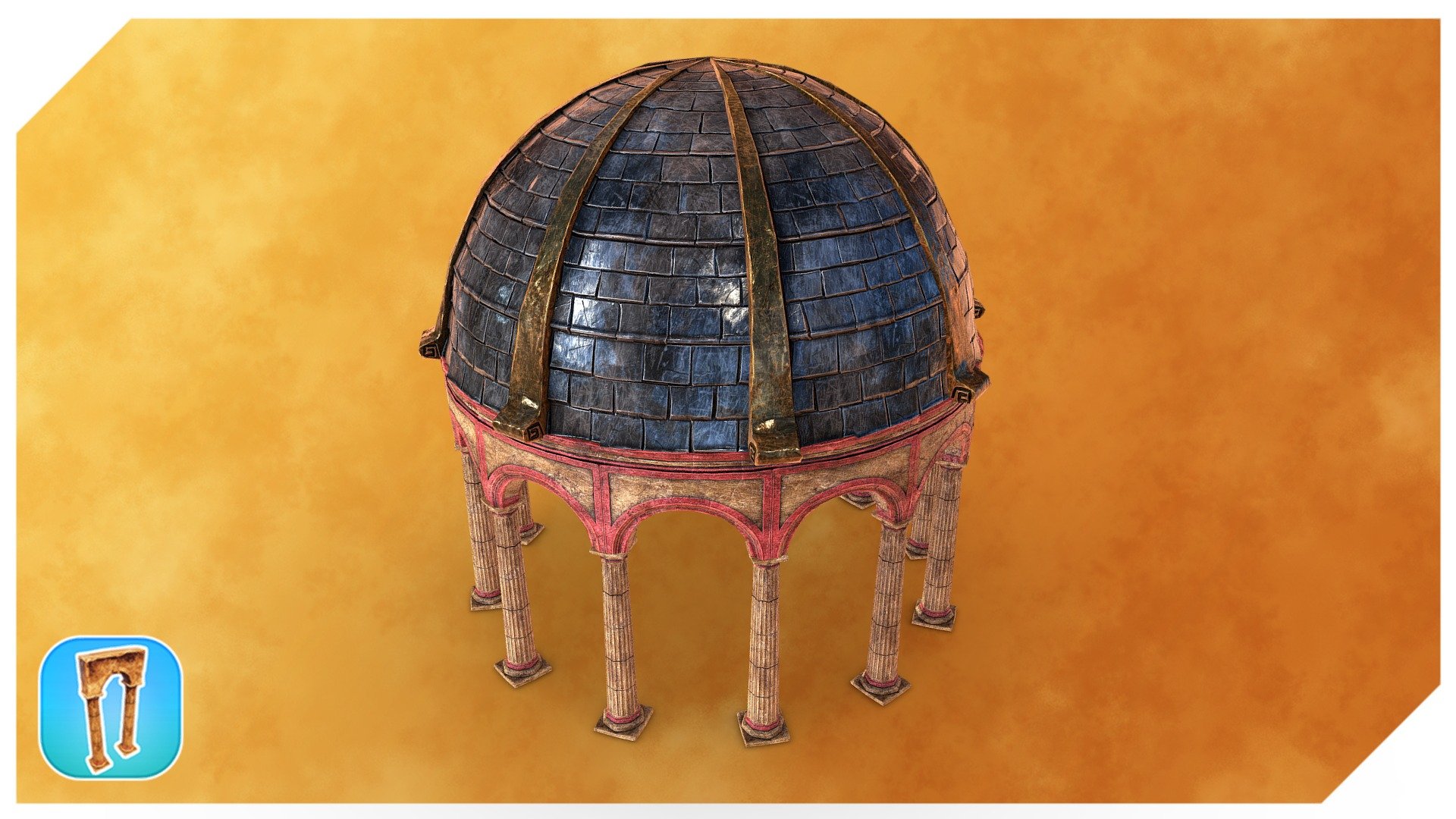 House asset created from five individual assets with separate texture sets. 
Individual assets can be used as well. Comes with 2k PBR texture sets (Albedo, Normal, Roughness and AO).
Highly optimized for use in realtime 3d model