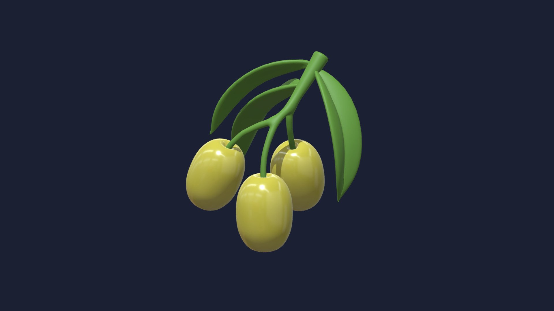 Hello everyone!

this 3d icon that i made with high poly with basic color as material this file come with 3 format: Blend (Original), glTF and PNG File

hope you like it! - Olive Icon - Buy Royalty Free 3D model by arc.jabbar (@arc_jabbar_) 3d model
