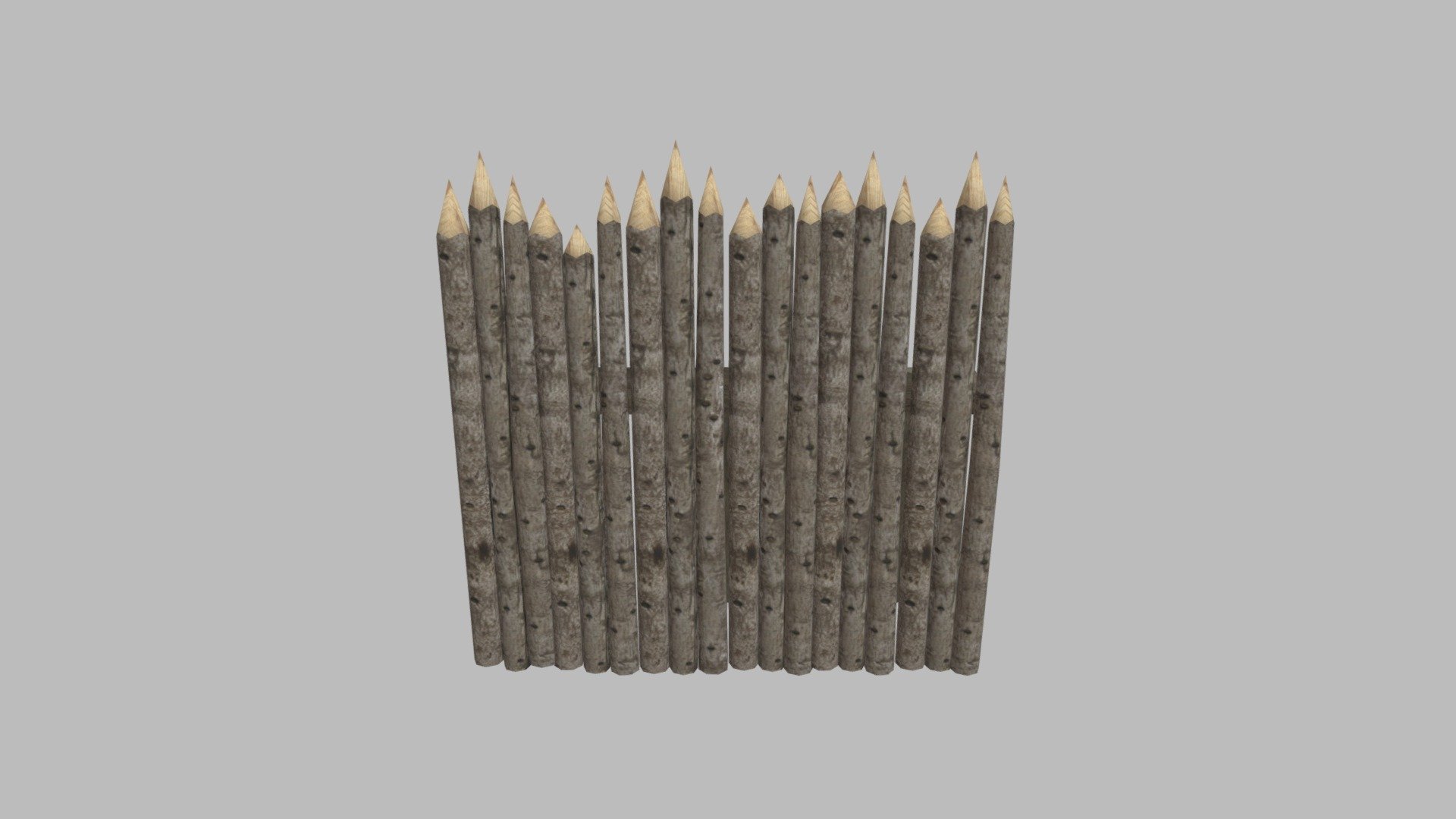 Palisade inspired by those that fortified towns of Great Moravia. Asset from my personal game project.

Body of the palisade: https://sketchfab.com/3d-models/palisade-c88f57eb0d734484b010c3f170e48d4a - Weak Palisade - 3D model by Pechacek (@pechy.v) 3d model