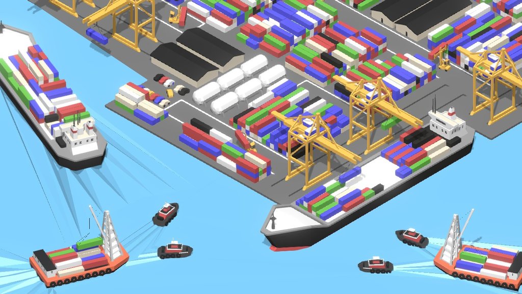 Week 18 of 52 Arts. A little diorama of a container terminal. No tilt shift here unfortunately, but that's why we have renders!



As always, see all past pieces in the project here - Container Terminal - 3D model by kevin_pauly 3d model