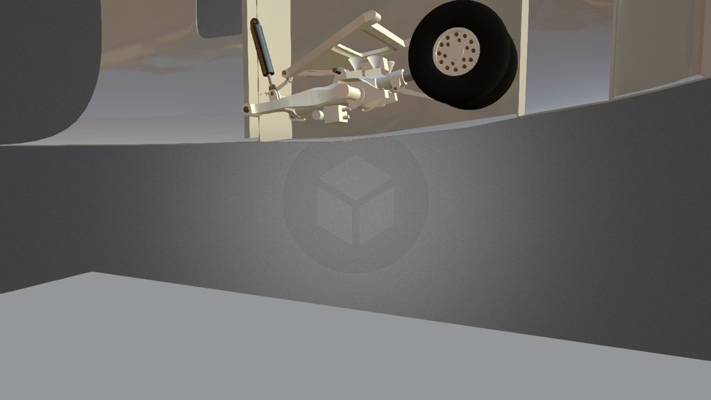 SSJ-100 front chassis animation - Anim Chassis - 3D model by ASK'R (@askr) 3d model