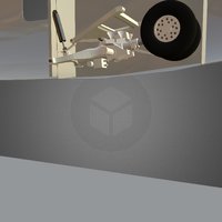 Anim Chassis aviation, sukhoi, superjet, mehanics, ssj, animation
