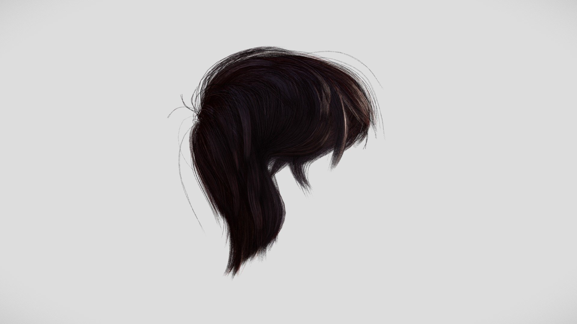 Hairstyle for your 3d character!

GEOMETRY:
The haircut is made with quad polygon geometry, a.k.a hair cards. The hair geometry is meticulously constructed with a single edge flowing through the center for easy rigging and intuitive spline manipulation.

TEXTURES:(4096x4096):
    o - used to simulate Ambient Occlusion effect
    z - used to simulate Unreal's Pixel Depth Offset effect
    flow - used to control the direction of reflection normal
    id - used for cross-strand color variation
    op - used to manipulate opacity or alpha
    root - used for gradual root coloring along the flow of the strand
    base - Base texture

The textures are compatible with the new Smart Hair system within Reallusion Character Creator, which is made to be used with both UnrealEngine and Unity.

EXTRA:
The hairstyle also includes the scalp geometry and textures to prevent the skin from peaking through the hair strands thus creating an unrealistic-looking hairstyle.

Happy characterizing!

**NOTES:
* Head not included - Hair Female - 015 - Buy Royalty Free 3D model by Scanlab Photogrammetry Inc. (@scanlabstudio) 3d model