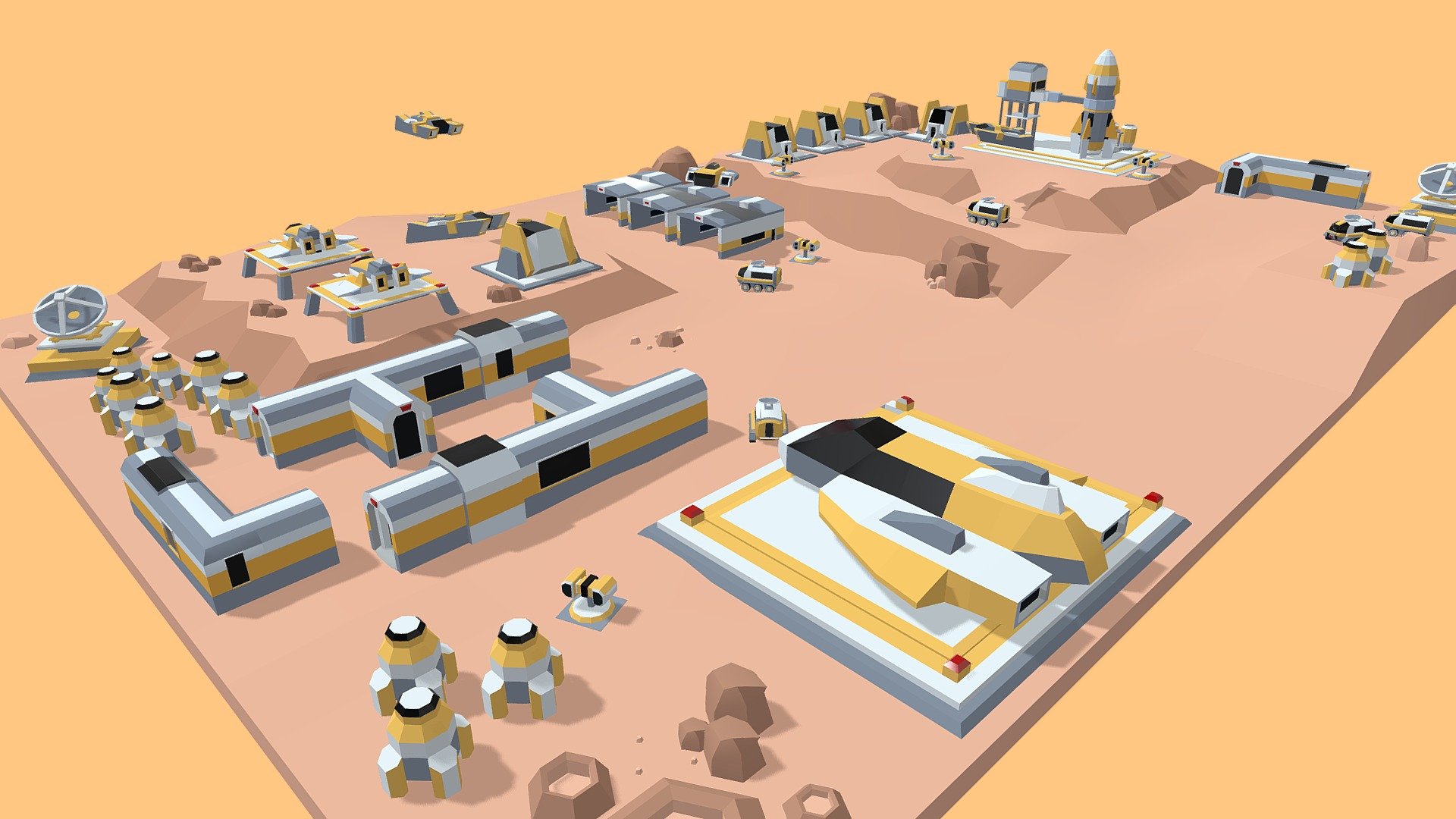 mars environment - 3D model by nguyendat2581 3d model