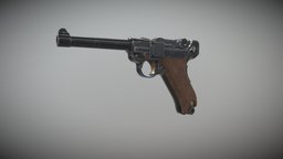 Luger Pistol pistol, substancepainter, substance