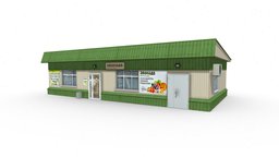 Village shop exterior, russian, russia, outdoor, denlog, shop, grocery-store, noai