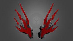 Mechanical Wings 2 mechanical, wings, blender, sci-fi