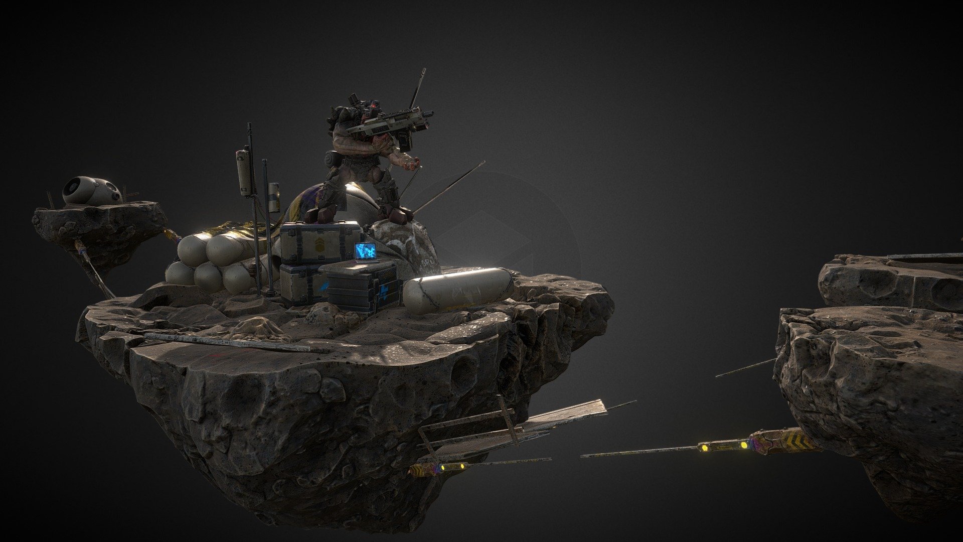 Just a practice sketch, the enviroment was inspired by Destiny's desgin. I think he was supposed to be more scary but turned out more cartoony.

Come watch me make models like this at https://www.twitch.tv/smooth_octopus - Space Brute - Download Free 3D model by nataliedesign 3d model