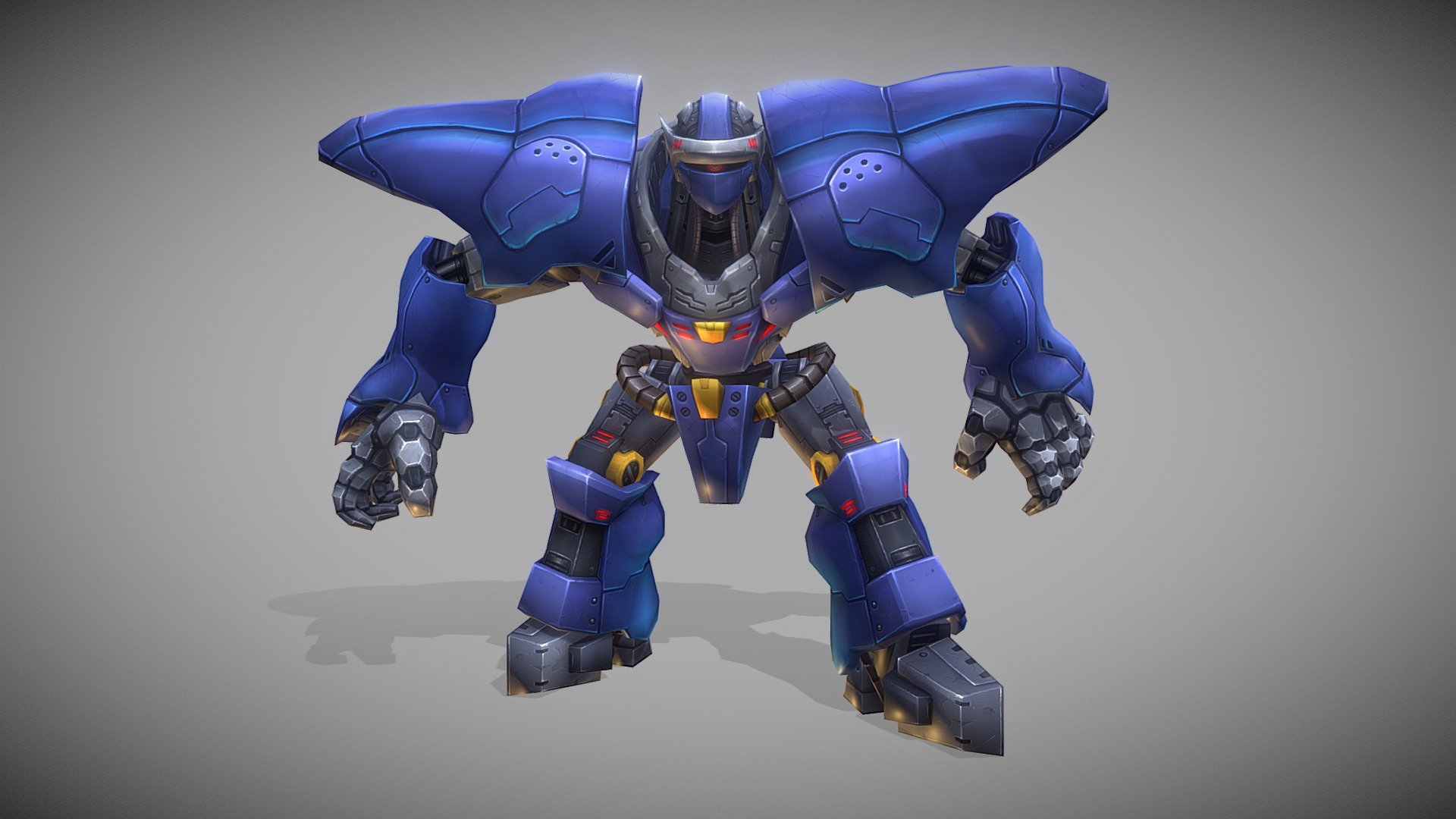Blue Robot - 3D model by Kajol Hayer (@KajolHayer) 3d model
