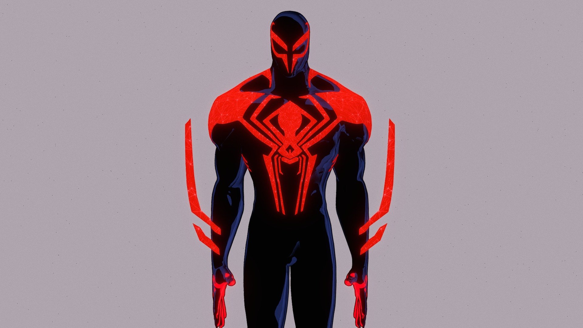 I made this model basically for a mod for the Spider-man game. Everything was done in blender.

https://www.deviantart.com/rezanur825/art/Across-the-Spider-Verse-2099-953471914 - Miguel O'Hara (Across the Spider-verse 2099) - 3D model by Rezauddin Nur (@reza825) 3d model